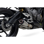 Scorpion Red Power Stainless Steel Exhaust For Triumph Street Triple 765 R And RS 2020-2022