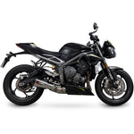 Scorpion Serket Taper Stainless Steel Exhaust For Triumph Street Triple 765 R And RS 2020-2022