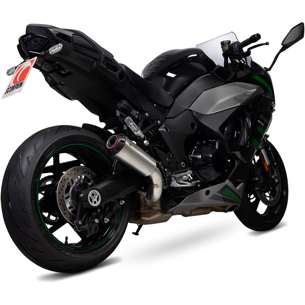 Scorpion Red Power Stainless Steel Exhaust For Kawasaki Ninja 1000SX 2020-2025