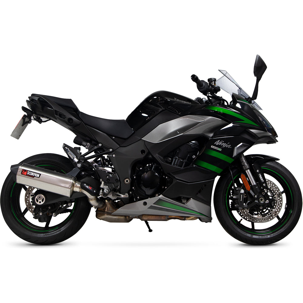 Scorpion Serket Parallel Stainless Steel Exhaust For Kawasaki Ninja 1000SX 2020-2025