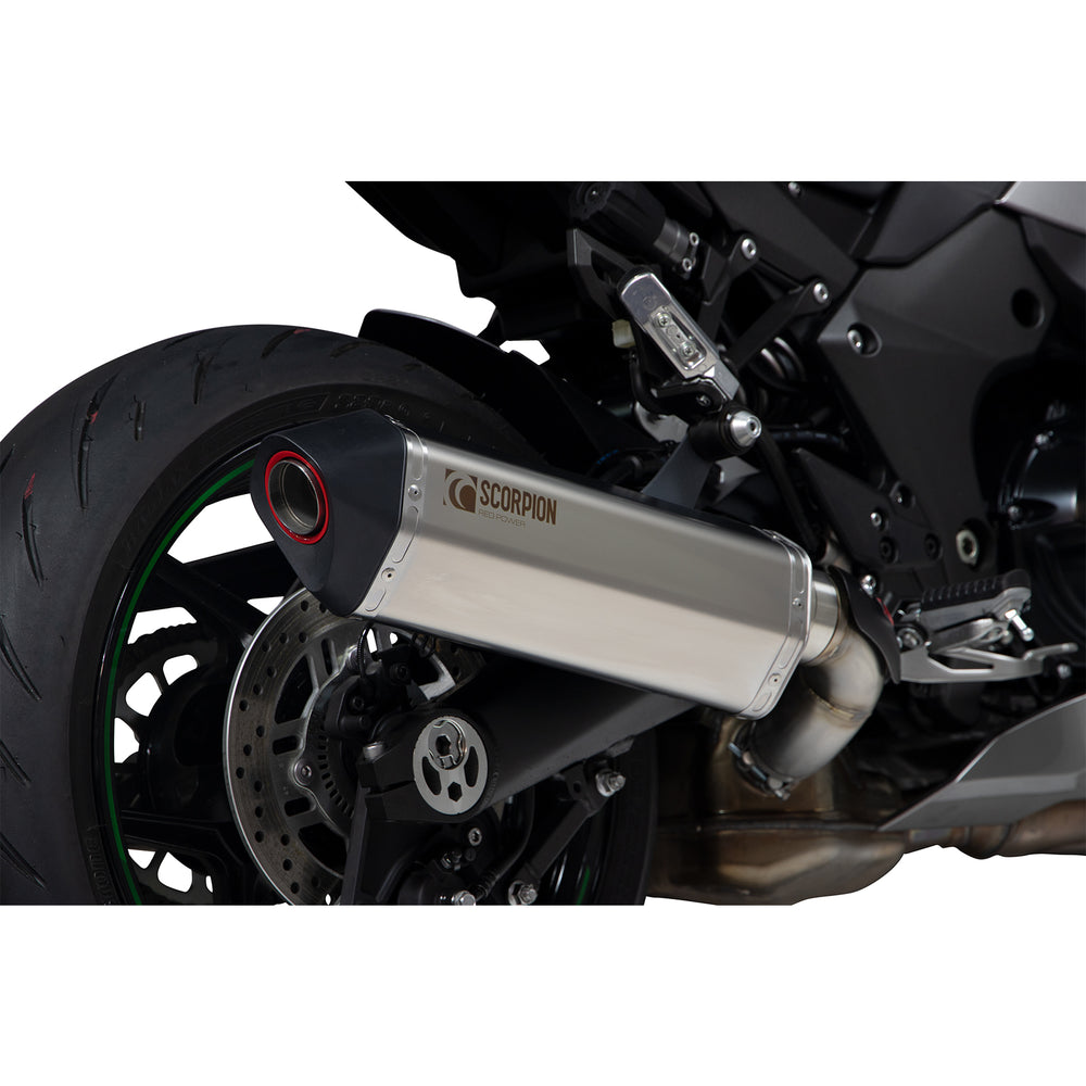 Scorpion Serket Taper Satin Titanium Exhaust For Kawasaki Ninja 1000SX 2020-2025