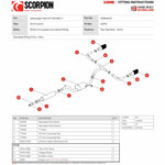 Scorpion Exhaust Cat-Back System (Resonated) Carbon Ascari - VW Golf Mk7.5 GTi (GPF) TCR / Performance Pack 2019 - 2020
