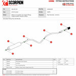 Scorpion Car Exhaust Cat-Back System (Resonated) Carbon Fibre Ascari - Volkswagen UP! Gti (Non-GPF Model) 2018 - 2021