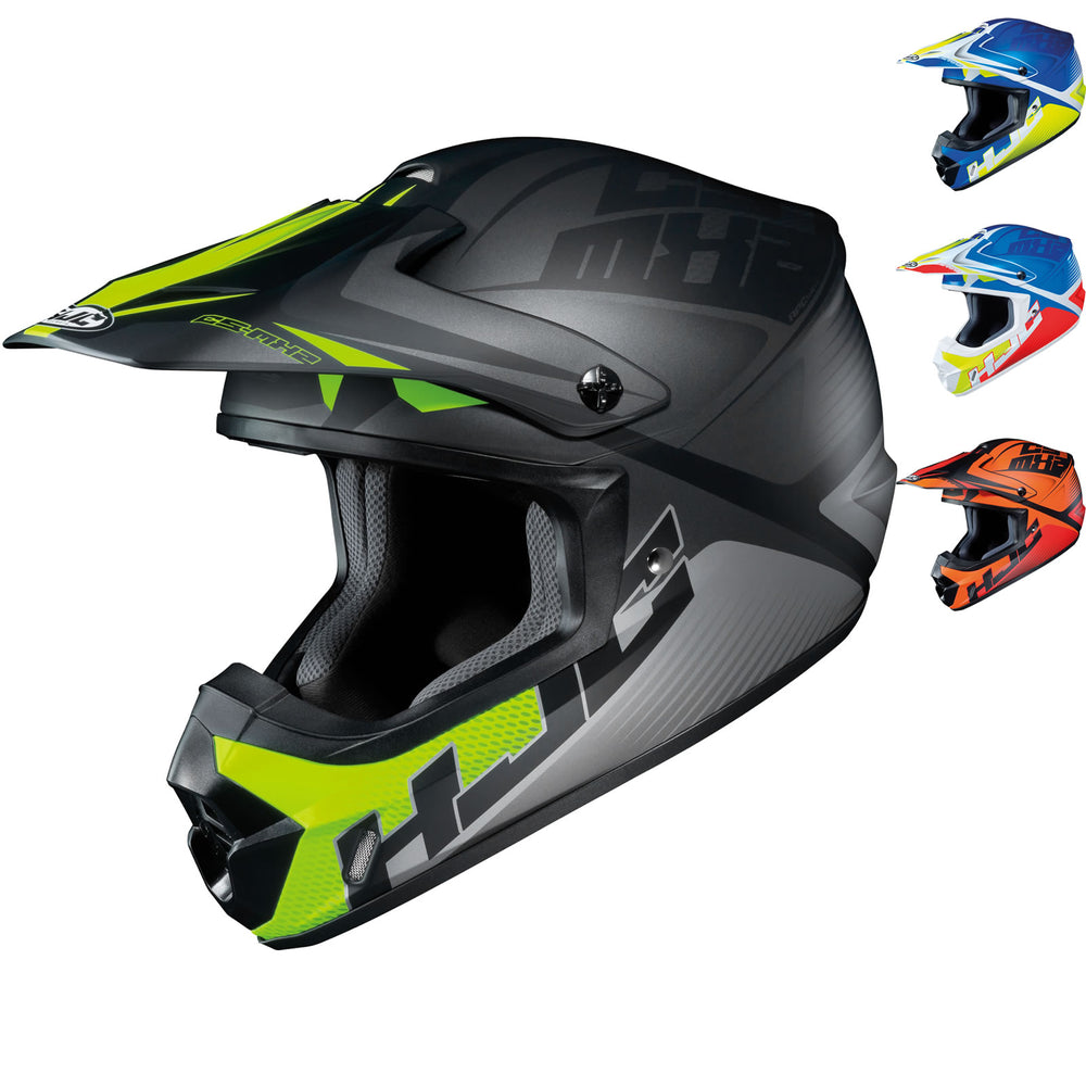 hjc cs-mx 2 ellusion helmets HJC CS-MX II Ellusion Motocross Helmet – Ghostbikes