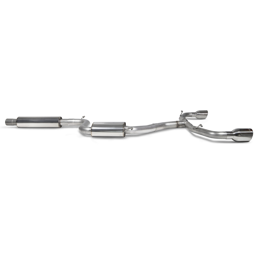 Scorpion Car Exhaust GPF-Back System (Resonated) Polished Indy - VW Golf MK8 GTI 2020 - 2021