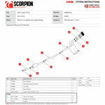 Scorpion Car Exhaust Cat-Back System (Resonated) Black Ascari - Mini Cooper S F55 (Non-GPF Model) 2014 - 2018