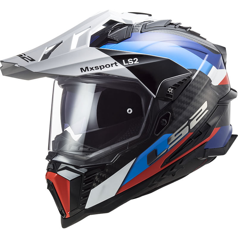 LS2 MX701 Explorer Carbon Frontier Dual Sport Motorcycle Helmet & Visor