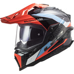 LS2 MX701 Explorer Carbon Frontier Dual Sport Motorcycle Helmet & Visor