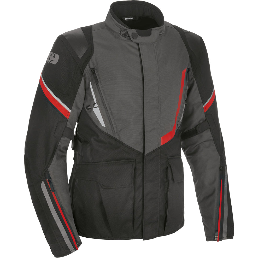 Oxford Montreal 4.0 Dry2Dry Motorcycle Jacket & Trousers Black Grey Red