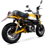 Scorpion Red Power Black Ceramic Oval Exhaust - Honda Monkey 125 2018 - 2021