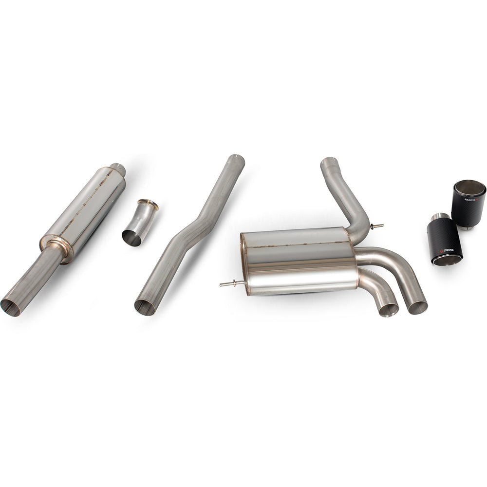 Scorpion Car Exhaust Cat-Back System (Res) Carbon Fibre Ascari - Mini Cooper S F56 (Non-UK / Non-EU Model) 2014 - 2021