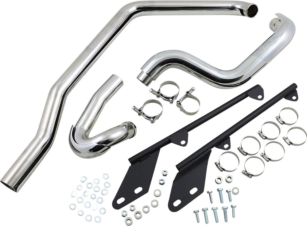 Bassani Power Curve True Dual Crossover Header Pipes - Harley Davidson FXSTC1340 1986-1995