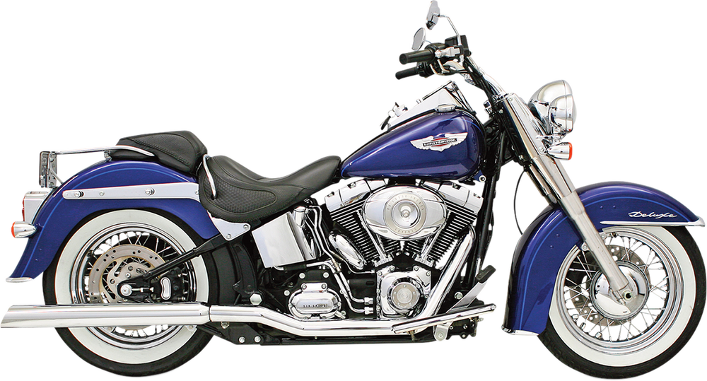 Bassani Power Curve True Dual Crossover Header Pipes - Harley Davidson FXSTC1340 1986-1995