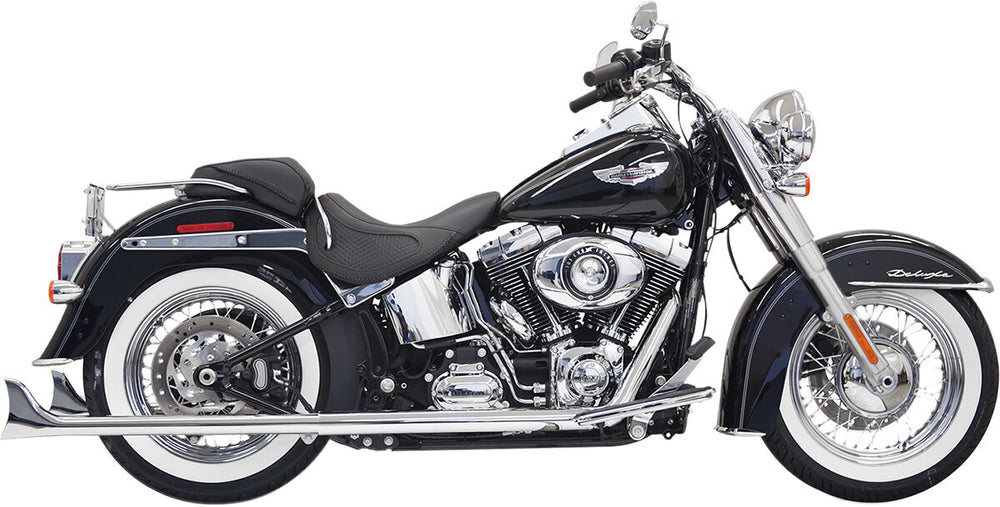 Bassani Fishtail True Dual Exhaust System - Harley Davidson FLSTN 1690 ABS 2012-2013
