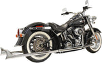 Bassani Fishtail True Dual Exhaust System - Harley Davidson FXSTS 1340