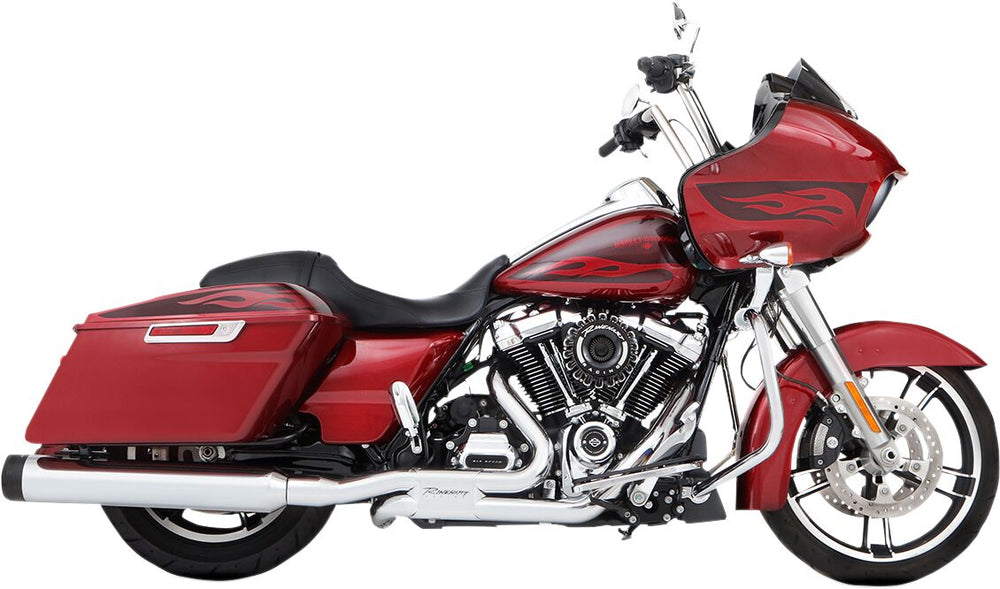 Rinehart Slimline 45 2 Into 2 Exhaust System For Harley Davidson FLHR 1750 Road King 107 2017-2020 - Chrome