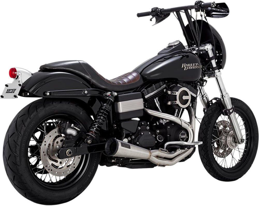 Vance & Hines Stainless 2:1 Upsweep Exhaust System - Harley Davidson FXDWGI 1450 EFI 2006