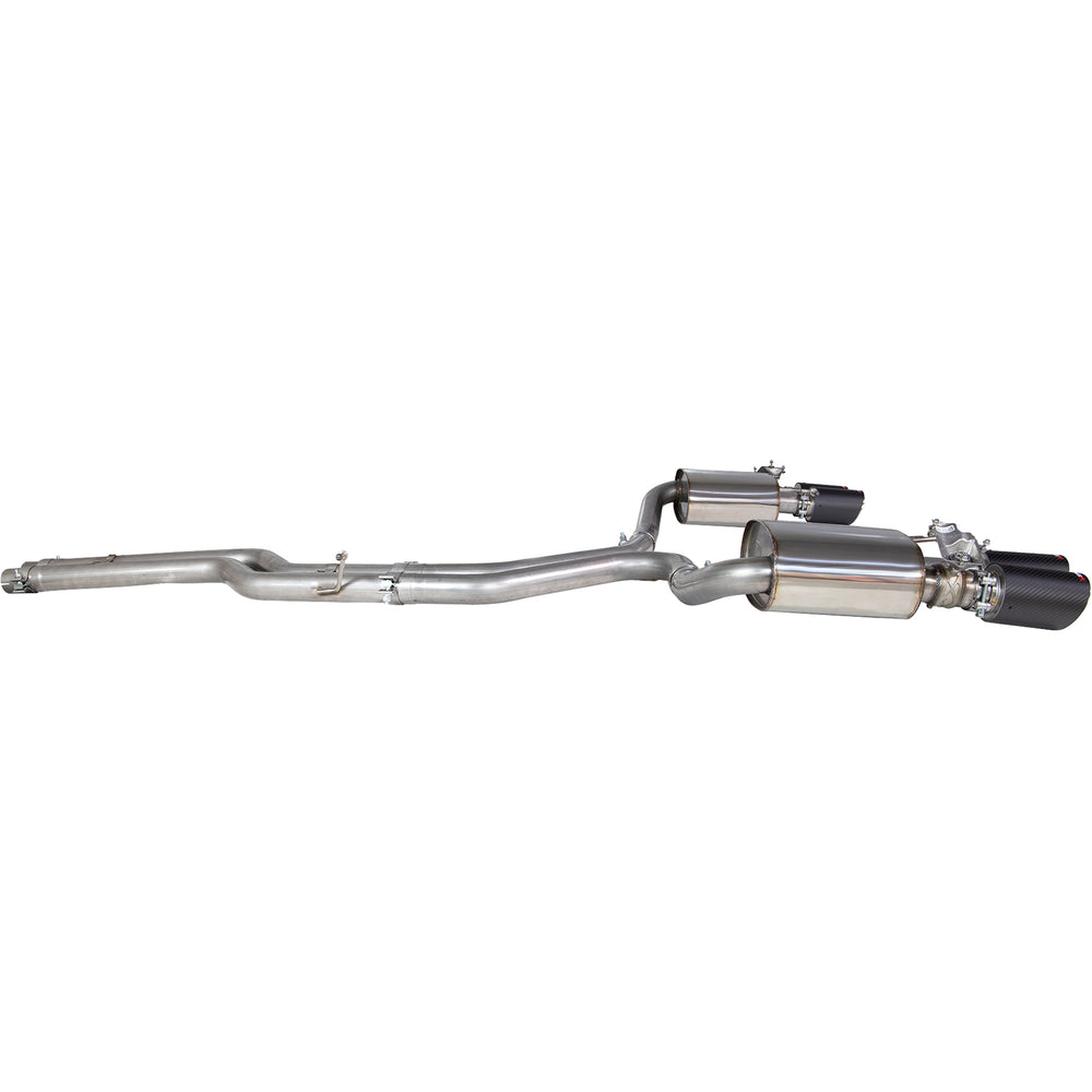 Scorpion Car Exhaust Hald System (Non-Resonated) Carbon Ascari - Audi S4 B9 Quattro 3.0T V6 Avant Saloon/Sedan (Non GPF Model) 2017 - 2019