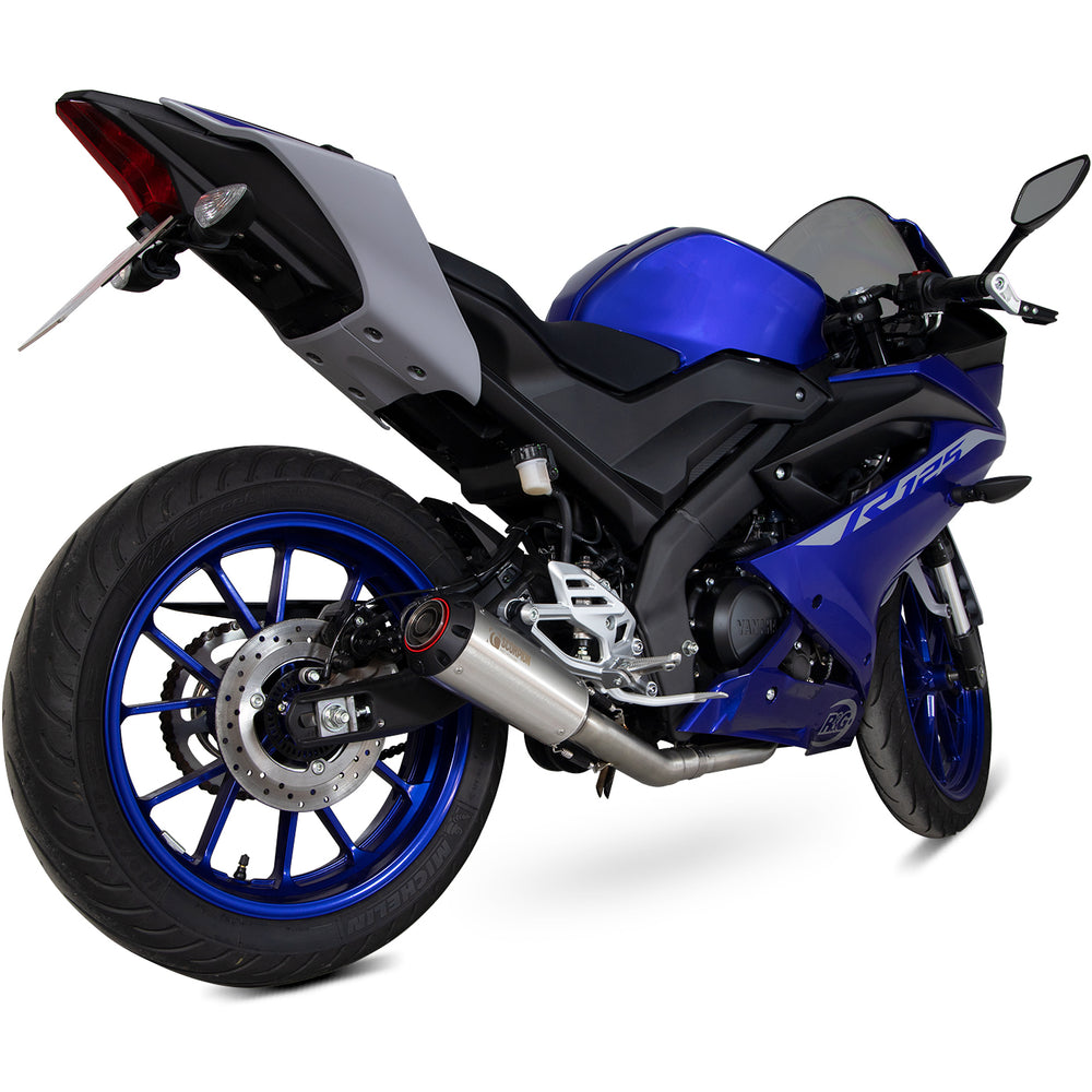 Scorpion Red Power Titanium Exhaust For Yamaha YZF R 125 Full System 2021-2024