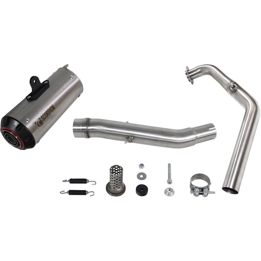 Scorpion Red Power Titanium Exhaust For Yamaha YZF R 125 Full System 2021-2024