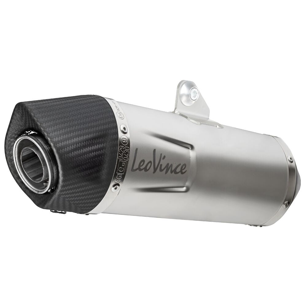 LeoVince LV One Evo Stainless Steel  Silencer - Vespa SEI Giorni 300 2019-2020