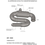 LeoVince Catalytic Converter - Yamaha MT-07 GT 2021-2022