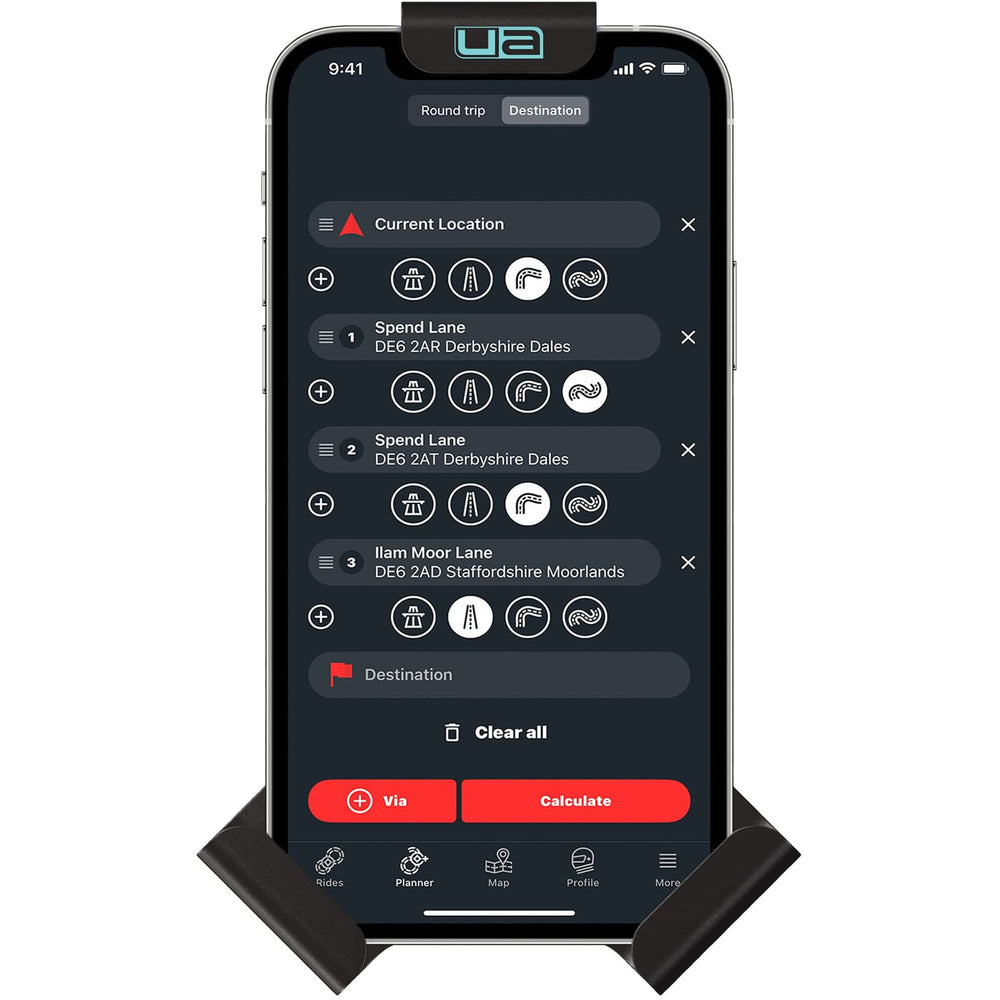 Ultimateaddons Grip & Go Universal Motorcycle Phone Holder with Gripper Mount