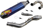FMF Factory 4.1 RCT Steel/ Ti Exhaust System - Husqvarna FE250 2020-21 - Blue