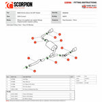 Scorpion Car Exhaust GPF-Back System (Resonated) (Electronic Valves) Polished Indy - BMW M135i F40 GPF Model 2021 - 2022