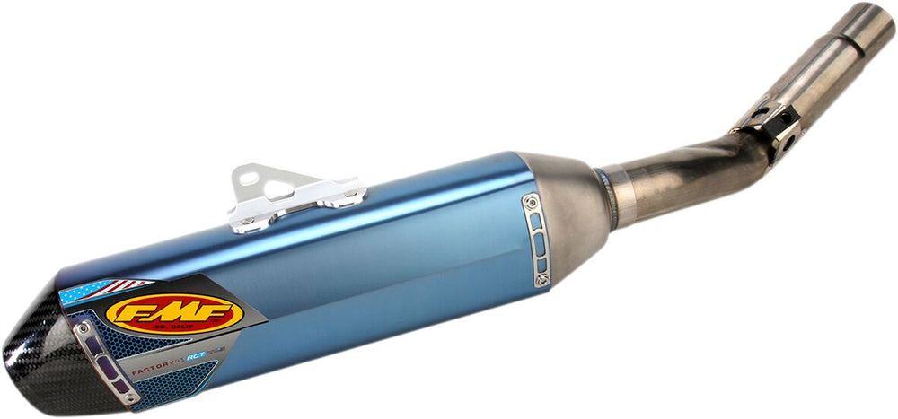 FMF Factory 4.1 RCT Slip-On Titanium/ Carbon Silencer - Blue - Kawasaki KXF450 2012-15