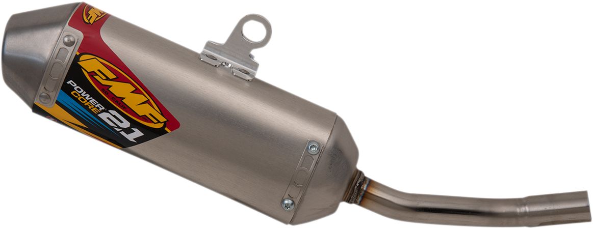 FMF Powercore 2.1 マフラー 125SX TC125 TE150 FMF Powercore 2.1 Silencer - Husqvarna TC125 2019-22, KTM SX 125