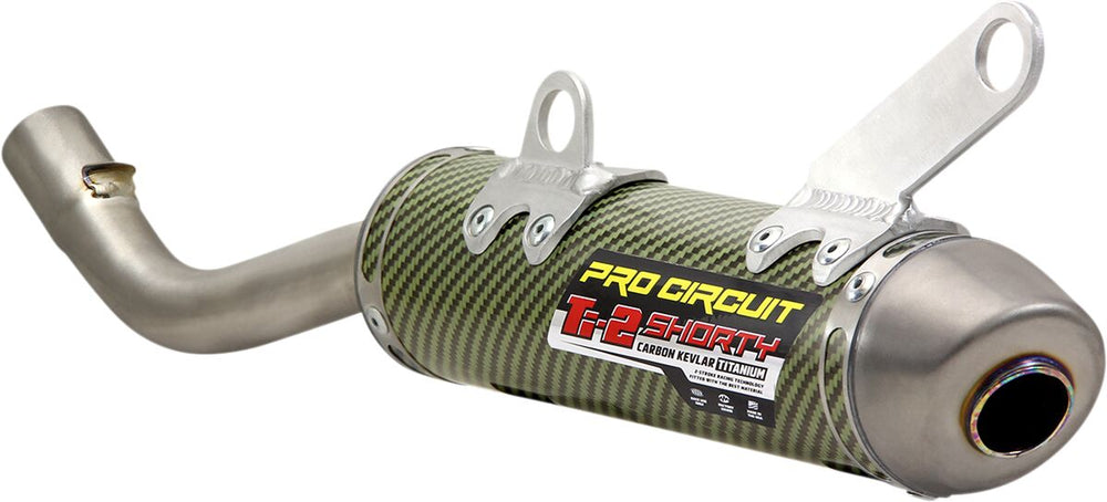 Pro Circuit R304 Shorty Ti-2 Carbon/Kevlar Silencer - Suzuki RM250 2004-2008