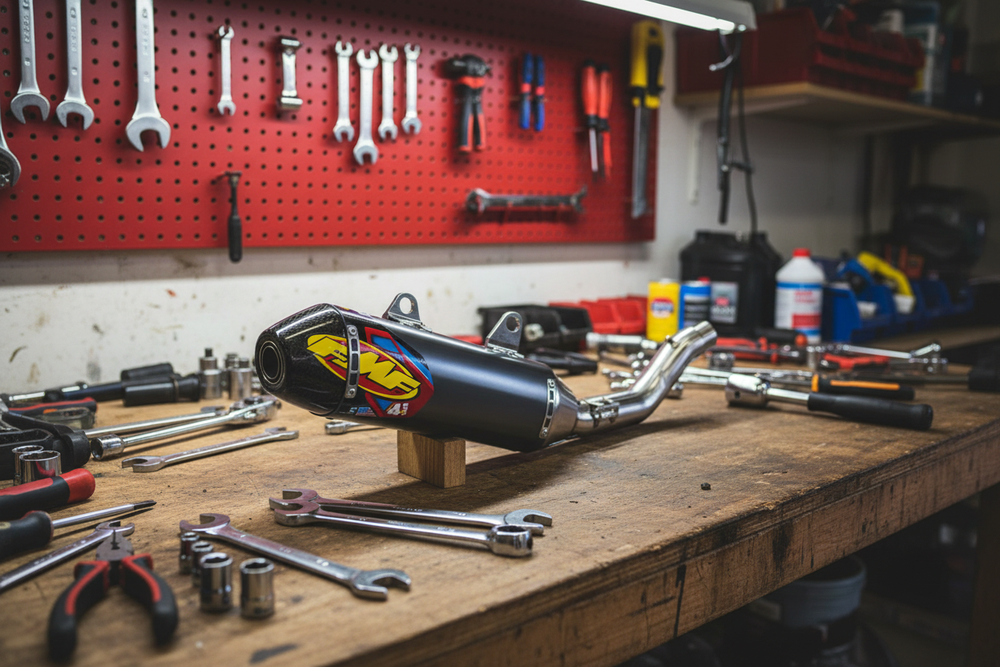 FMF Factory 4.1 RCT Stainless Silencer For Triumph TF450RC 2025-2026