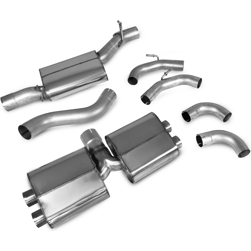 Scorpion Car Exhaust GPF-Back System (Resonated) (Electronic Valves) Polished Daytona - Audi S3 8Y Sportback 2020 - 2021