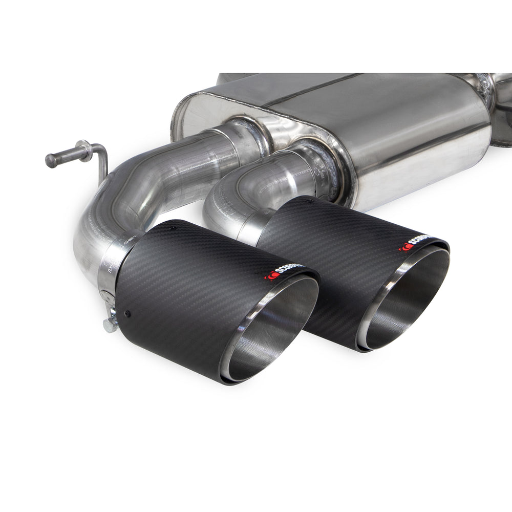 Scorpion Car Exhaust GPF-Back System (Resonated) (Electronic Valves) Polished Daytona - Audi S3 8Y Sportback 2020 - 2021