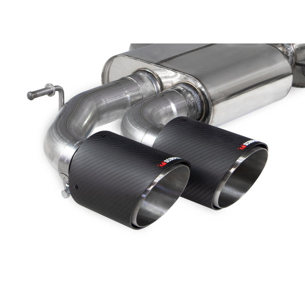 Scorpion Car Exhaust GPF-Back System (Non-Resonated) Carbon Ascari - Audi S3 8Y Sportback 2020 - 2021