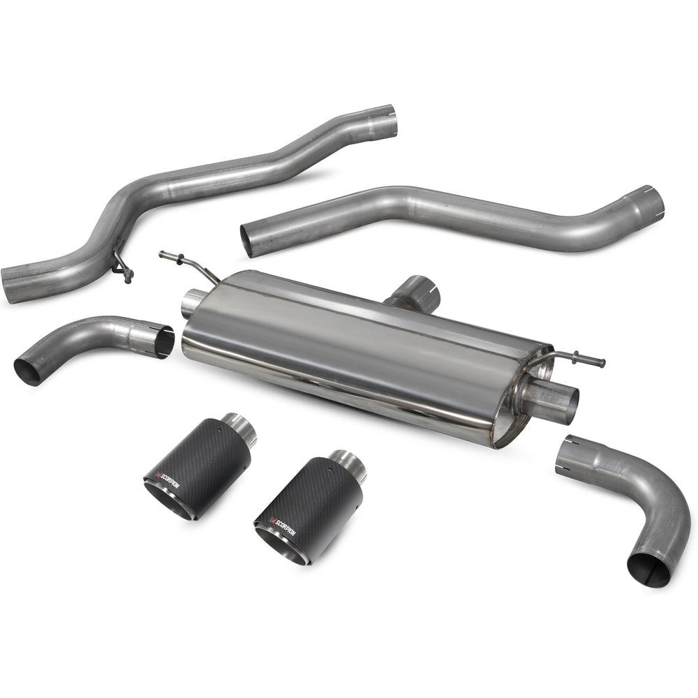 Scorpion Car Exhaust GPF-Back System Carbon Fibre Ascari Trim - Ford Focus ST MK4 2019 - 2021