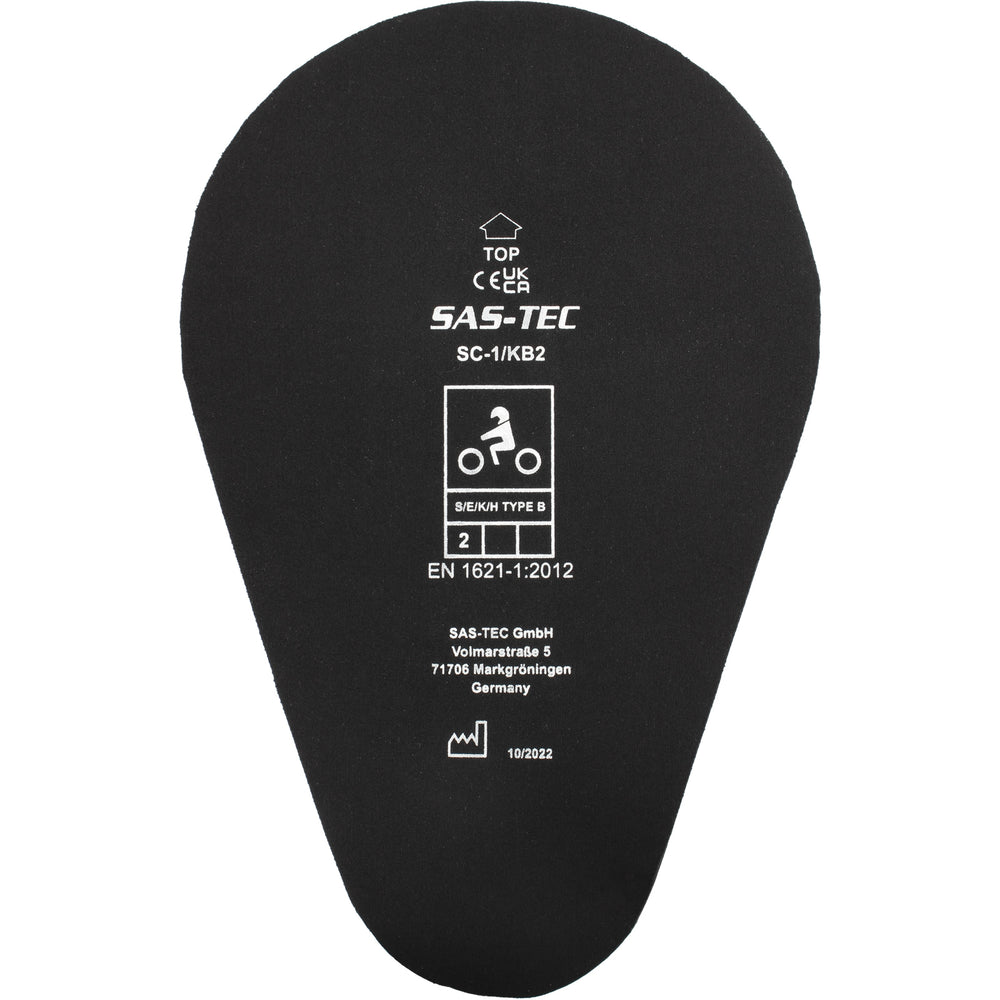 SAS-TEC KB2 Level 2 CE Approved Elbow/Hip/Knee/Shoulder Armour Inserts Black (Pair)