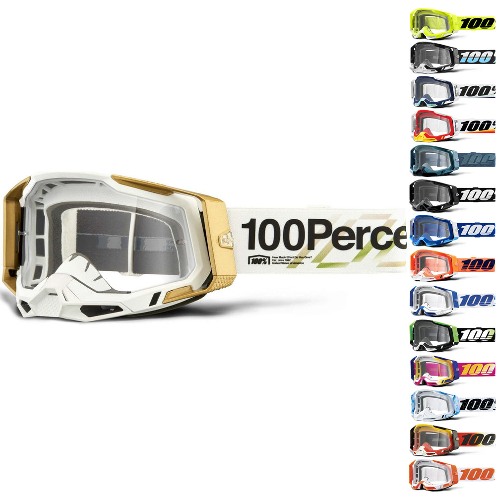 100 percent racecraft goggles 100% Racecraft 2 Clear Motocross Goggles – Ghostbikes