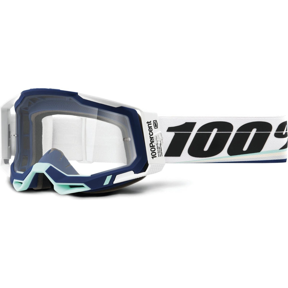 100% Racecraft 2 Clear Motocross Goggles