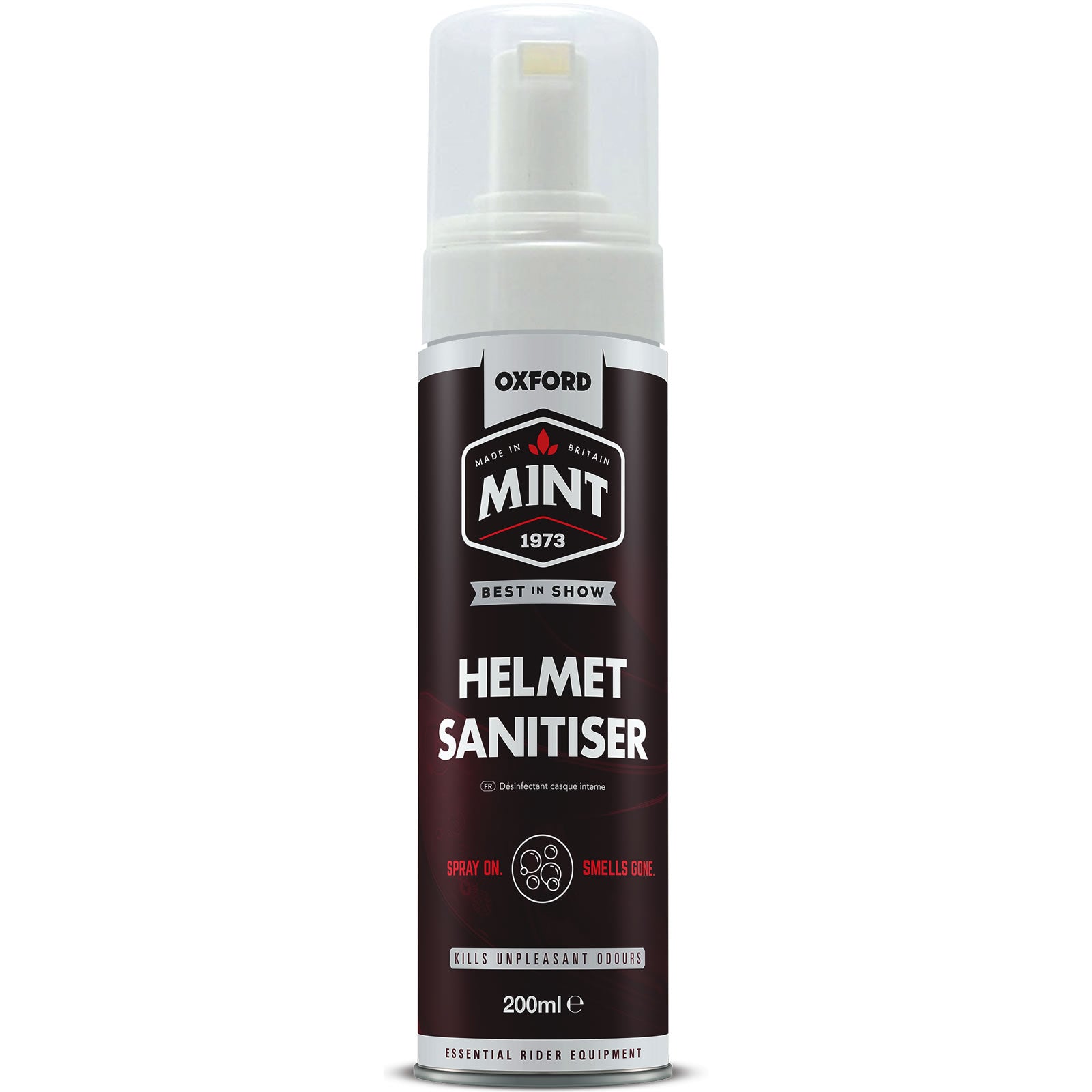 Schiuma Sanitizzante Per Casco OXFORD Mint | 200ml | Igienizzante E Rinfrescante Per L'Interno Del Casco - 6