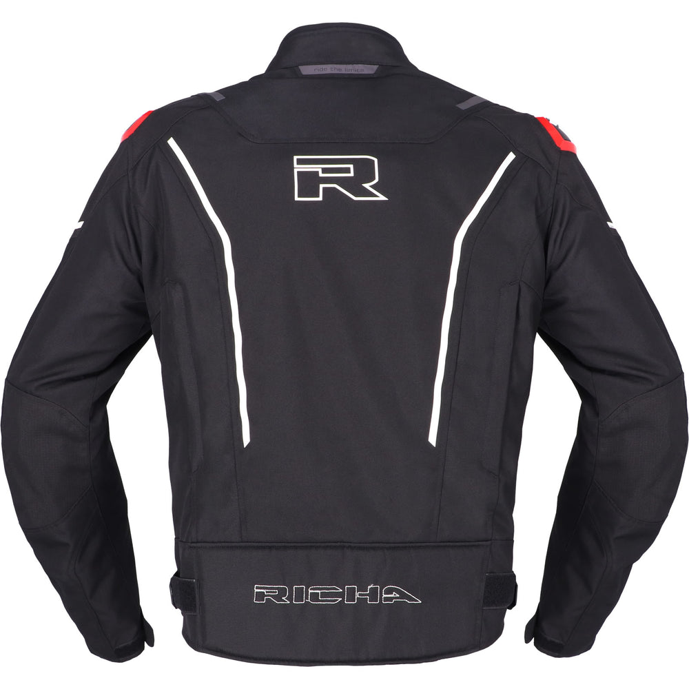 Richa Vendetta Motorcycle Jacket XXL Black Red White