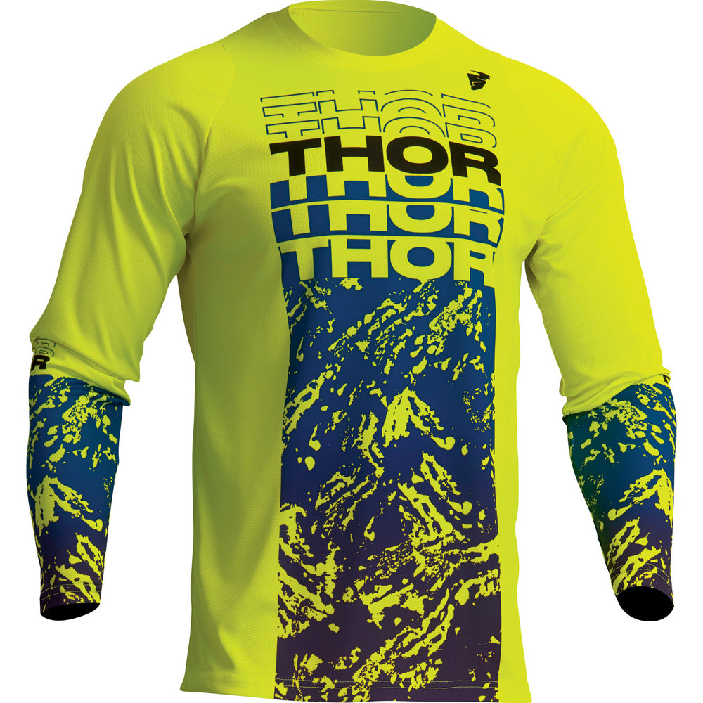 Thor Sector Atlas 2023 Motocross Jersey & Pants Acid Blue Kit