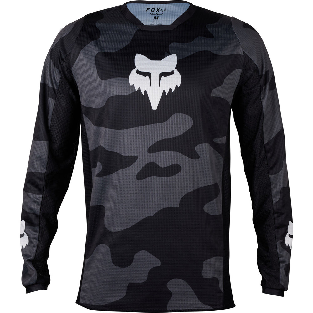 Fox Racing 2024 180 BNKR Motocross Jersey & Pants Black Camo Kit