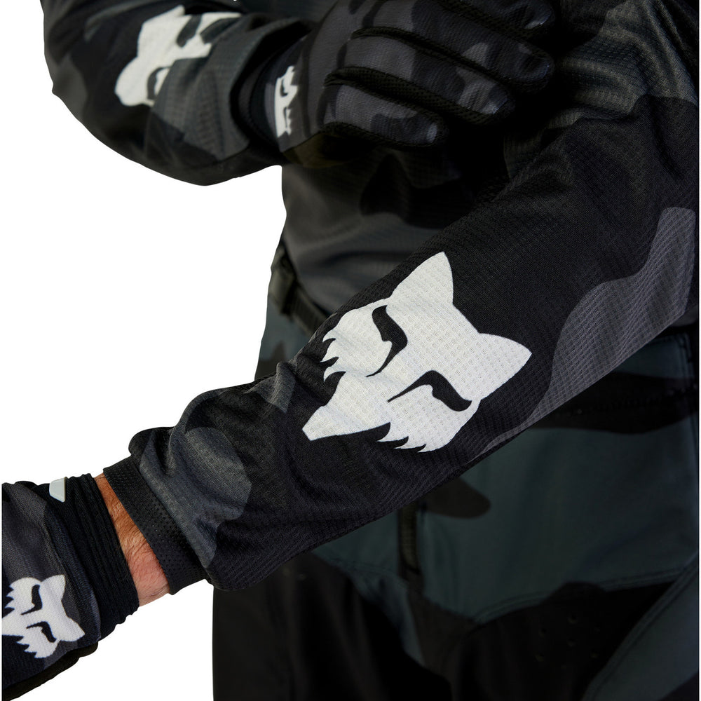Fox Racing 2024 180 BNKR Motocross Jersey & Pants Black Camo Kit