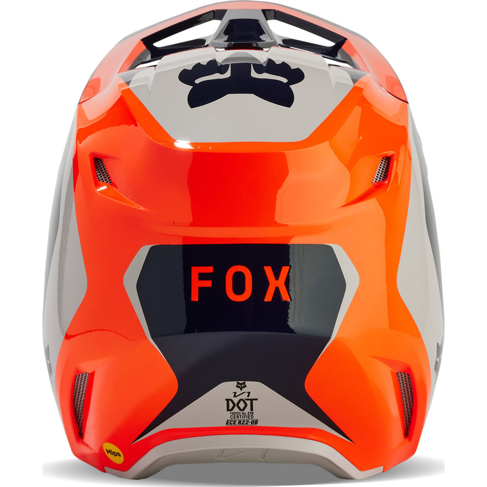 Fox Racing 2024 Youth V1 Nitro Fluo Orange Motocross Helmet