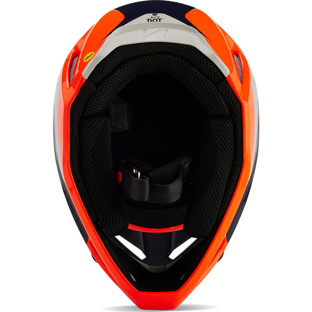 Fox Racing 2024 Youth V1 Nitro Fluo Orange Motocross Helmet