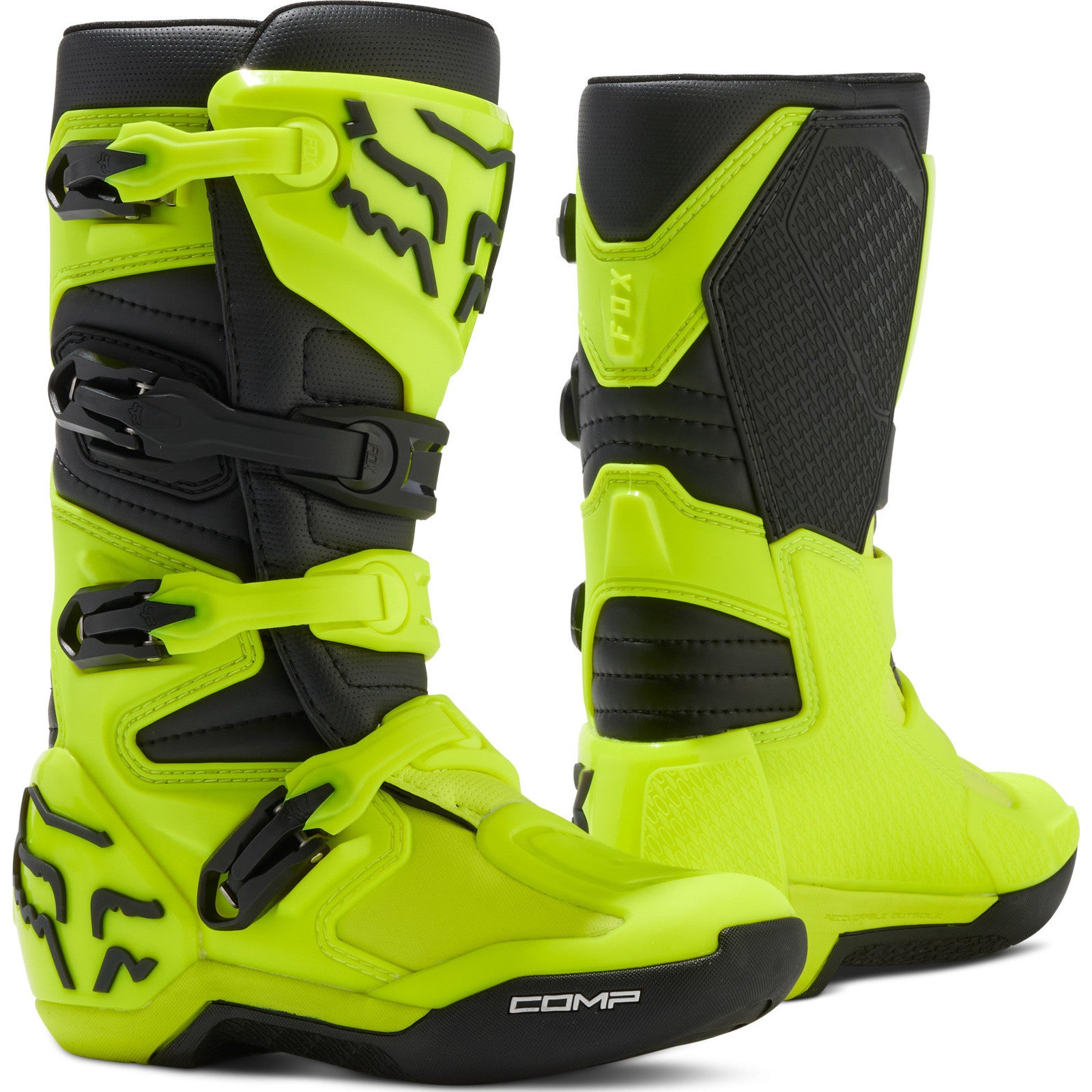 Fox Racing 2024 Youth Comp Fluo Yellow Motocross Boots – Ghostbikes
