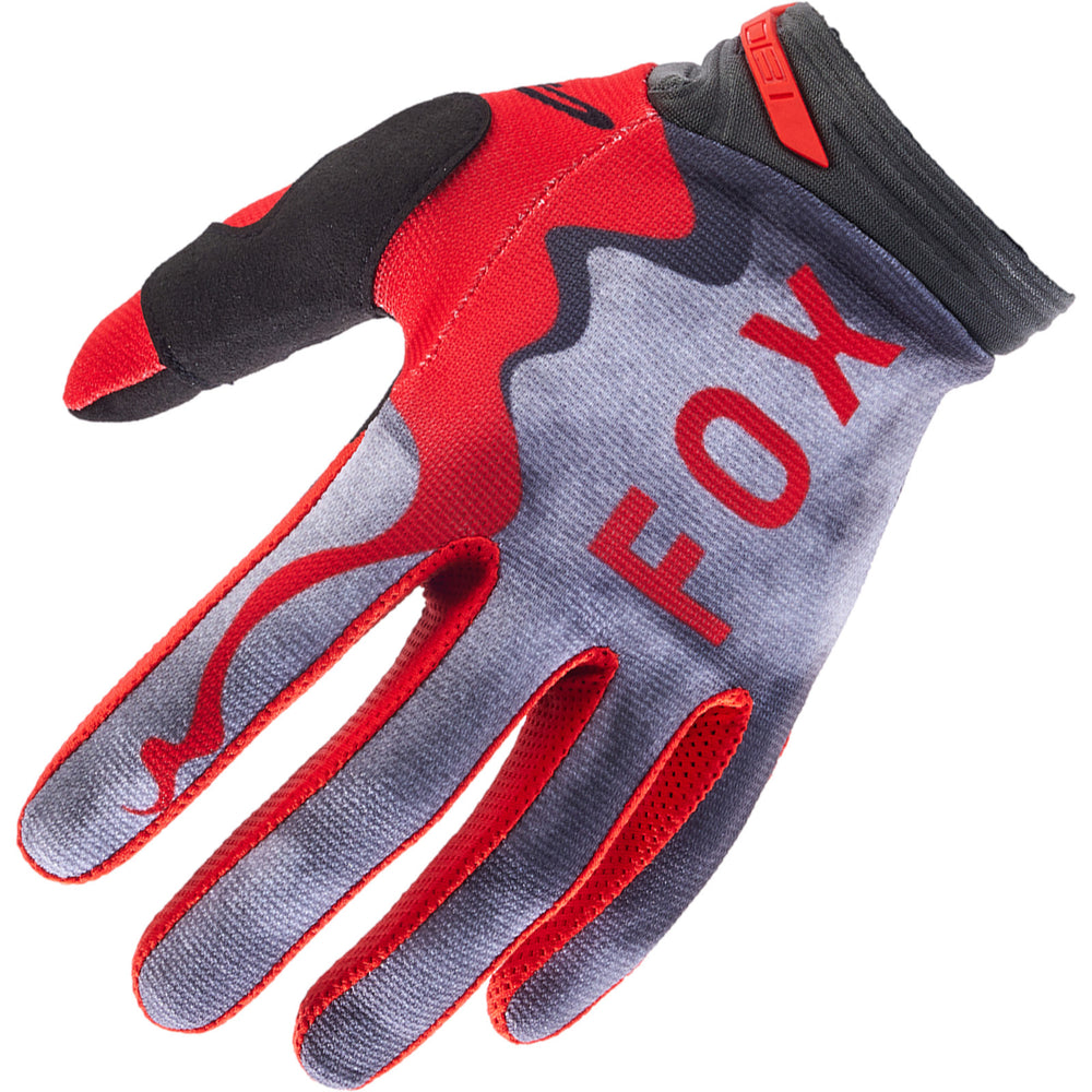 Fox Racing 2024 180 Atlas Grey Red Motocross Gloves