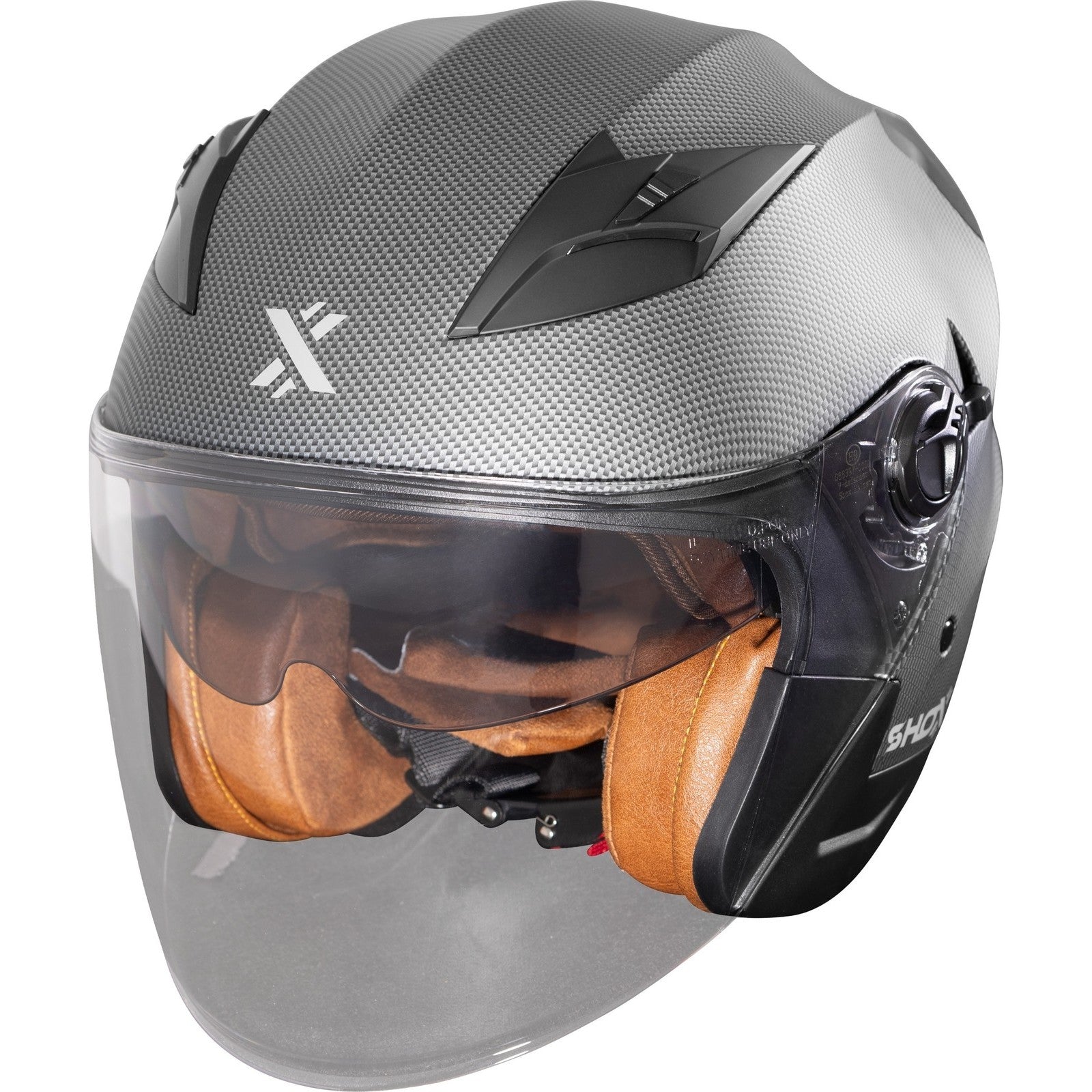 Shox Defender Carbon Open Face ECE R22.06 Motorcycle Helmet – Ghostbikes